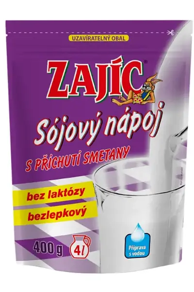 Sojový nápoj s příchutí smetany Zajíc photo